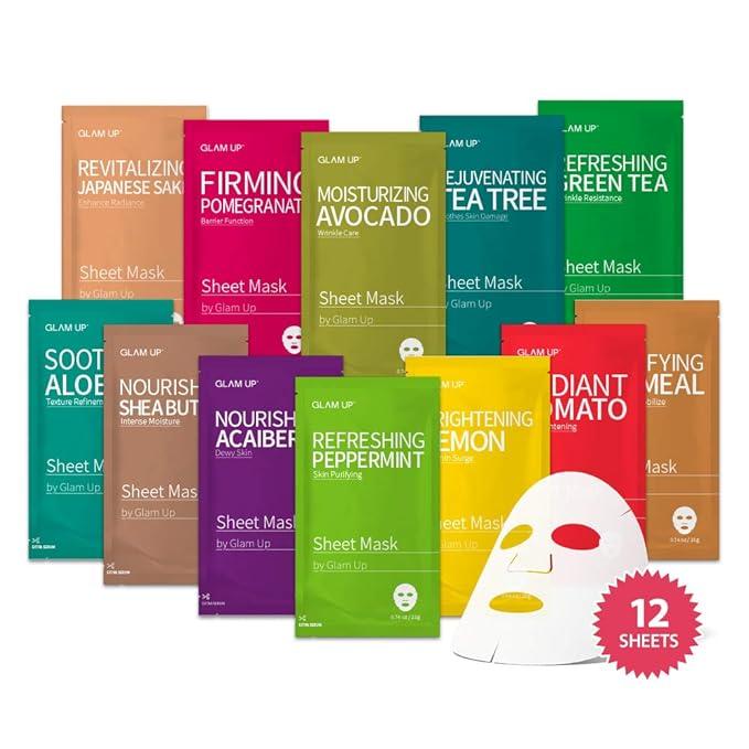 Glam up premium facial sheet mask